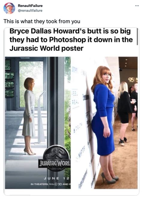 Bryce Dallas Howards Butt is the Center of a Major Debate Online